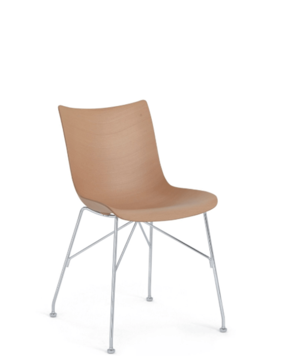 Chaise P/WOOD - Bois clair/chrome