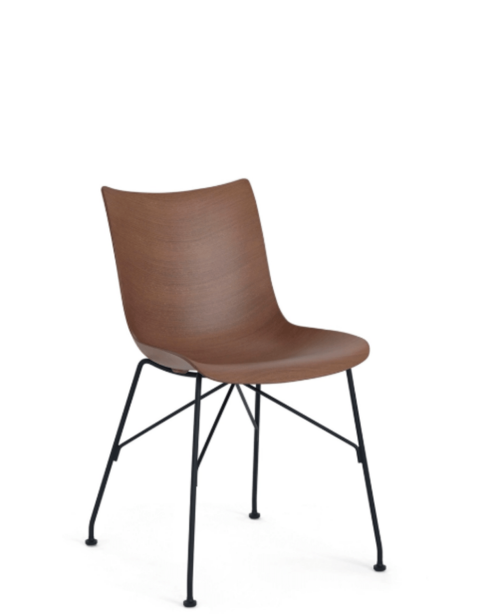 Chaise P/WOOD - Bois foncé/noir
