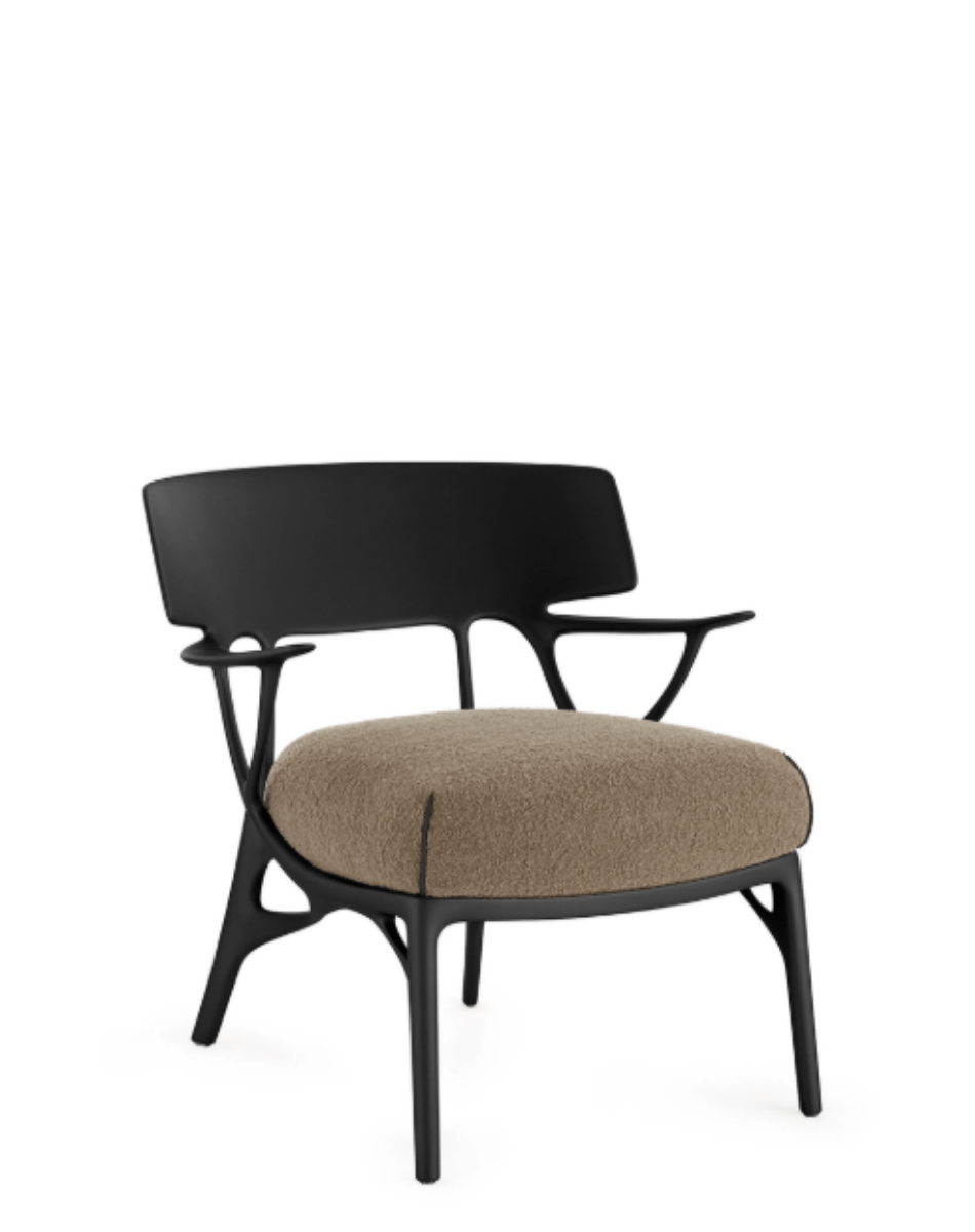 Fauteuil A.I. Lounge - Bouclette tourterelle