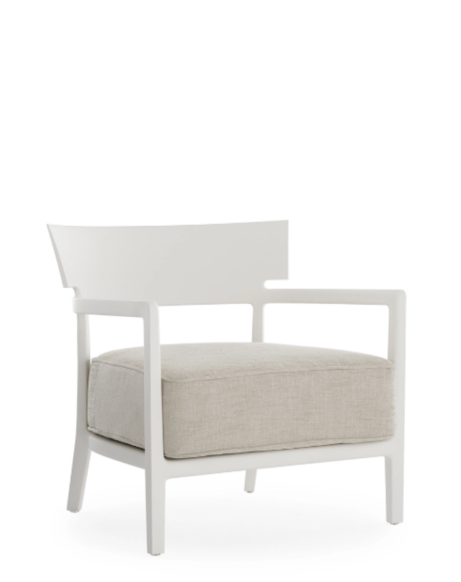 Fauteuil Cara Mat - Beige ivoire