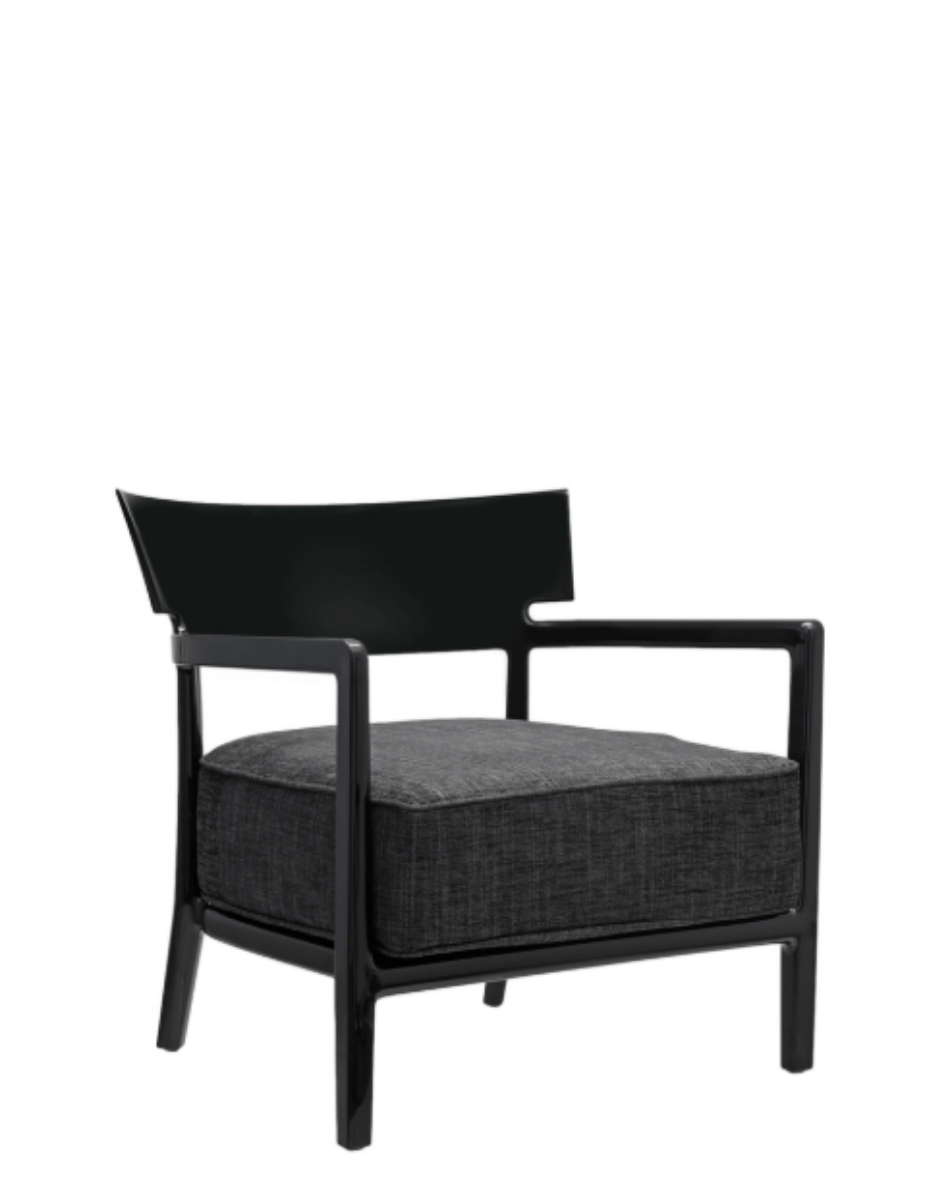 Fauteuil Cara - Noir anthracite