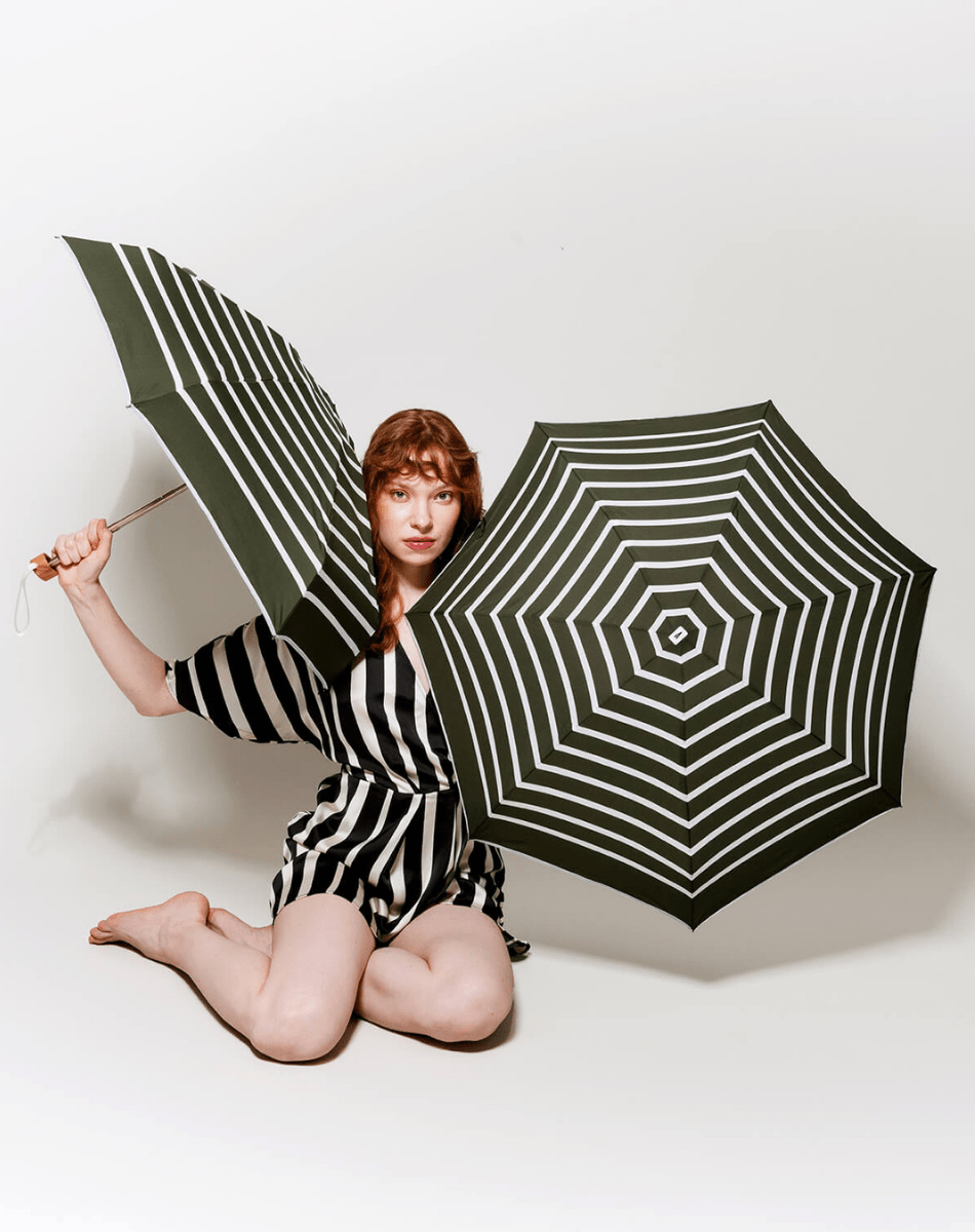 Parapluie Charles - Kaki rayé