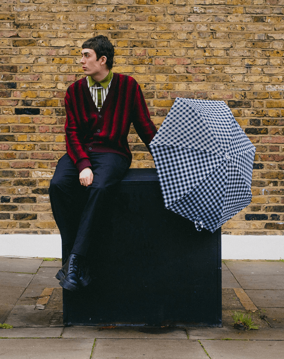 Parapluie Kensington - Regular vichy noir