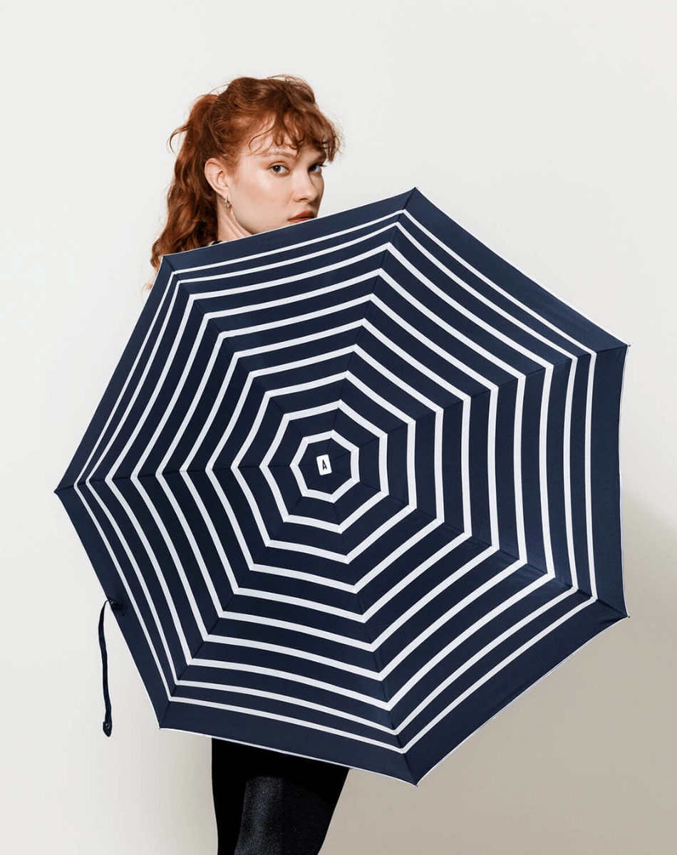 Parapluie Pablo - Bleu marine rayé