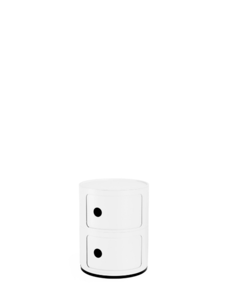Componibili recycled 2 tiroirs - Blanc