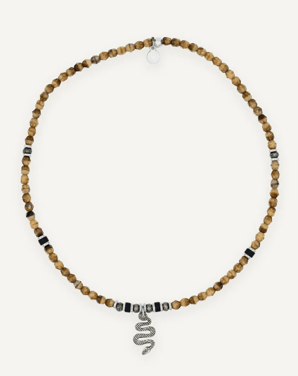 Collier ras du cou - Kaa Silver Caramel