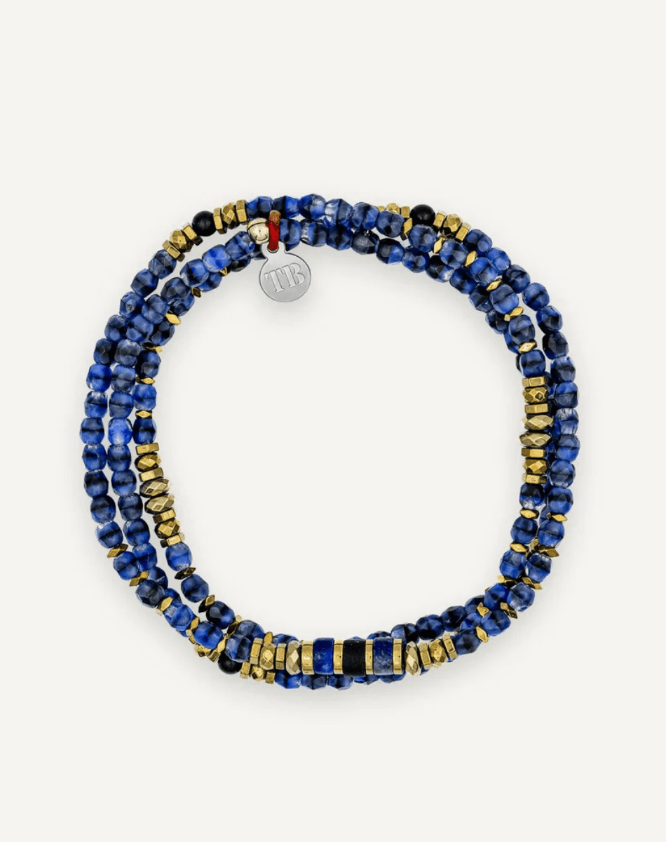 Collier et bracelet 3 tours - Ocean 3 Denim