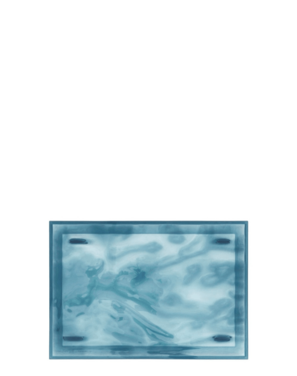 Plateau Dune 46x32cm - Bleu