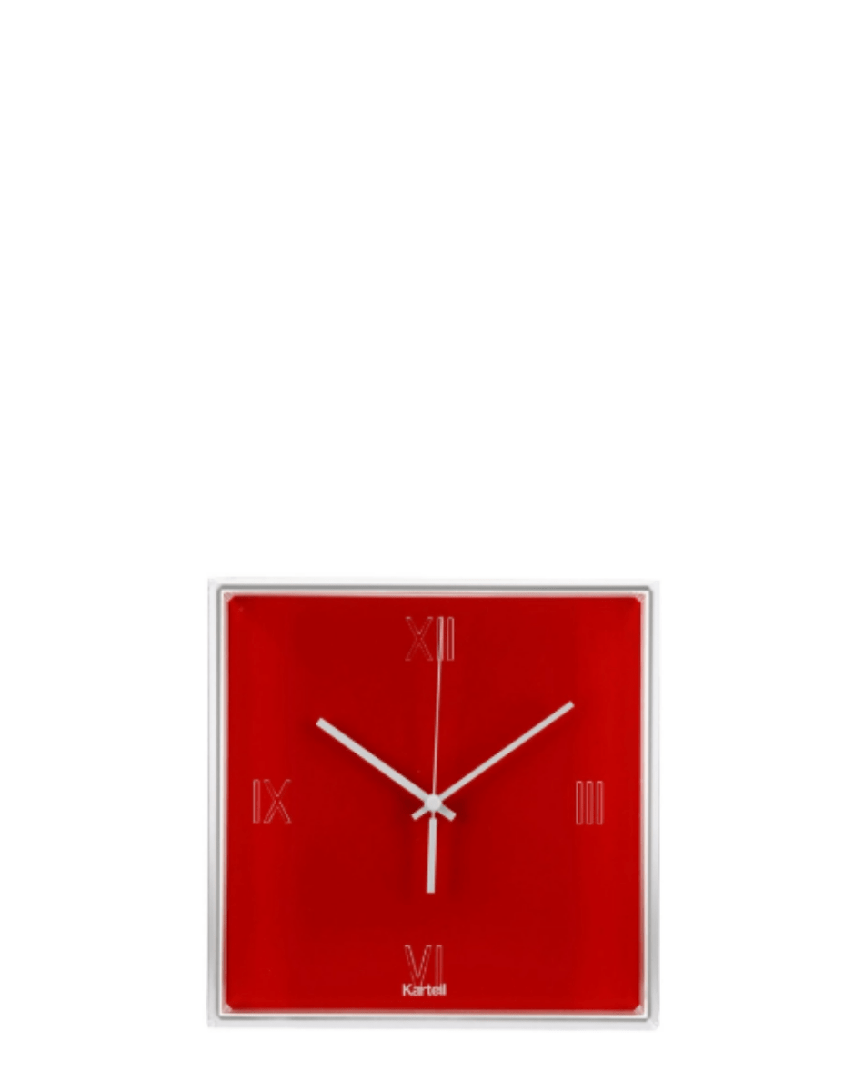Horloge Tic&Tac - Rouge orangé